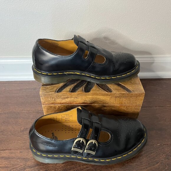 Dr. Martens 8065 Smooth Leather Mary Jane Shoes - Picture 3 of 7